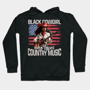 Black Cowgirl Western Rodeo Melanin Black History Texas Hoodie